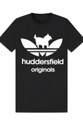 Huddersfield Originals Black Tee White Logo