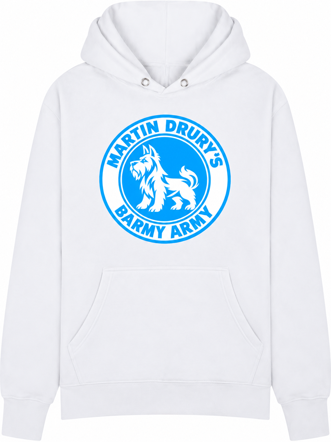 Martin Drury's Barmy Army White Hoodie